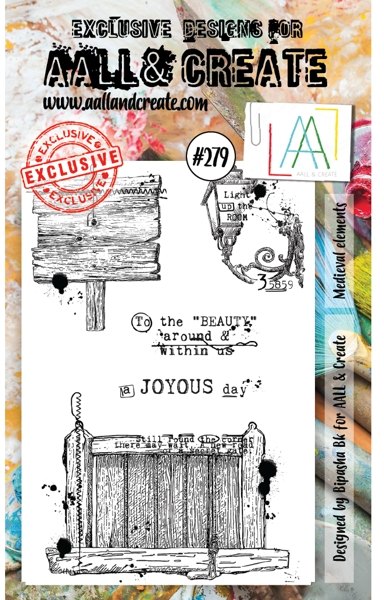 Aall & Create Aall & Create A6 Stamp #279 - Medieval Elements