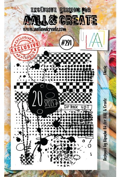 Aall & Create Aall & Create A7 Stamp #291 - Checks