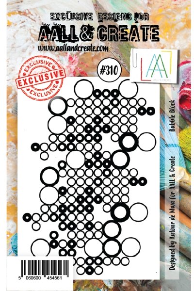 Aall & Create Aall & Create A7 Stamp #310 - Bubble Block