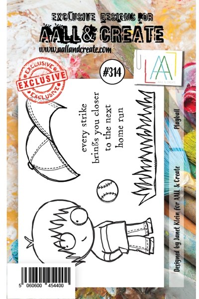 Aall & Create Aall & Create A7 Stamp #314 - Playball