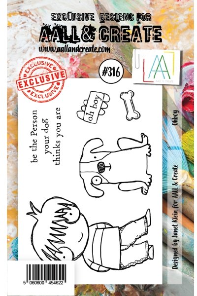 Aall & Create Aall & Create A7 Stamp #316 - Oh Boy