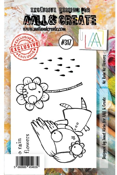 Aall & Create Aall & Create A7 Stamp #317 - No Rain No Flowers