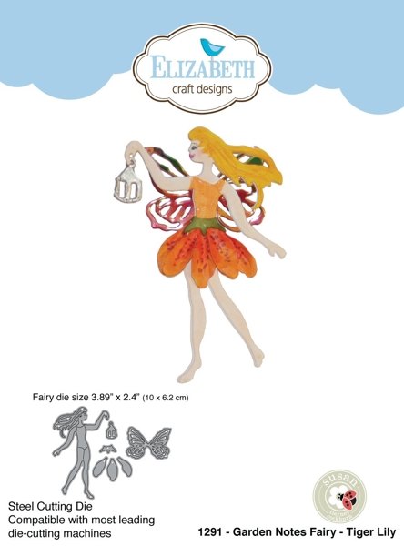 Elizabeth Craft Designs Elizabeth Craft Designs - Garden Notes Fairy - Tiger Lily 1291