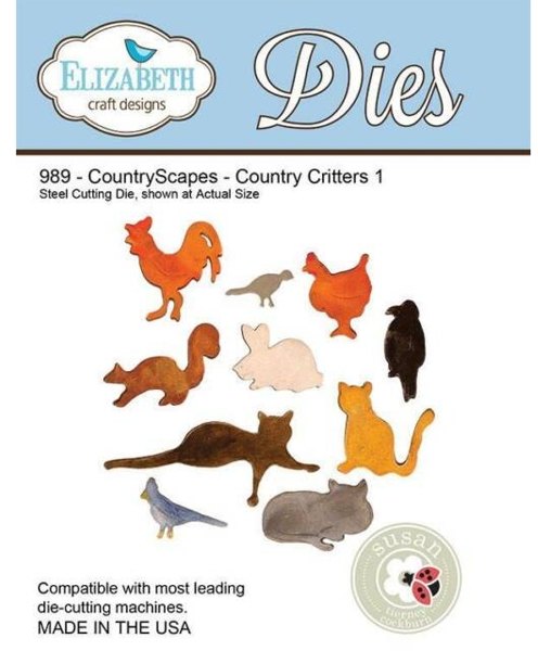 Elizabeth Craft Designs - Countryscapes - Country Critters 1 989