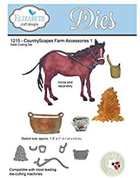 Elizabeth Craft Designs Elizabeth Craft Designs - Countryscapes - Farm Accessories 1 (Horse NOT included) 1215