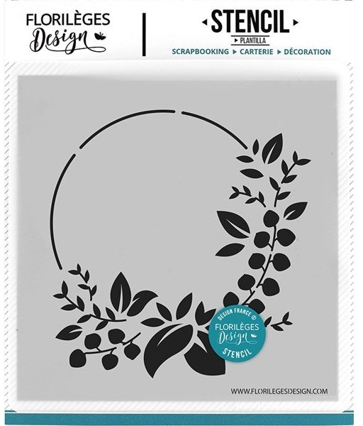 Florileges Design Florileges Design - Stencil COURONNE DES FÊTES (Holiday Crown) FDS31906