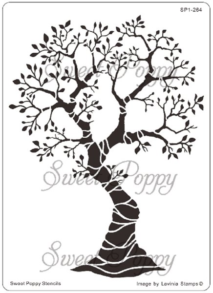 Sweet Poppy Stencils Sweet Poppy Stencil: Tree of Seasons