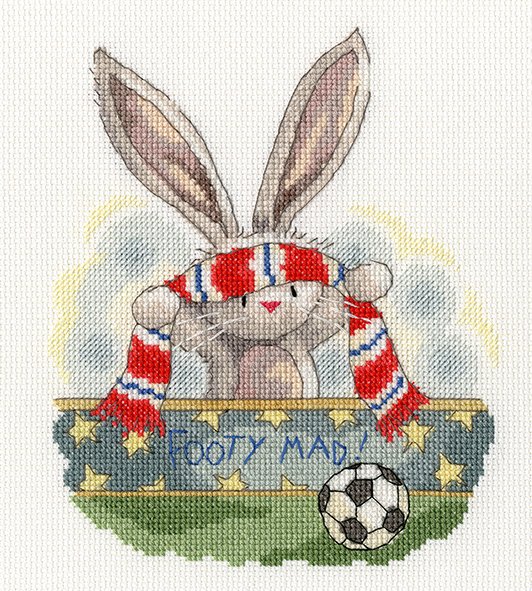 Bothy Threads Bothy Threads Bebunni Footy Mad Counted Cross Stitch Kit XBB19