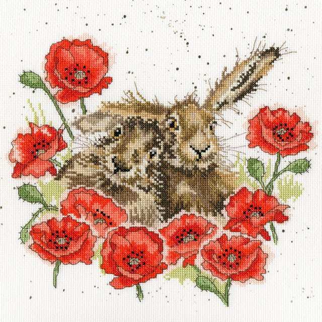 Bothy Threads Bothy Threads Wrendale Love Is In The Hare Counted Cross Stitch Kit XHD61