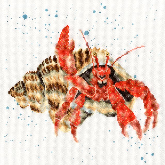 Bothy Threads Bothy Threads Just Nippin Out Crab Counted Cross Stitch Kit Wrendale XHD63