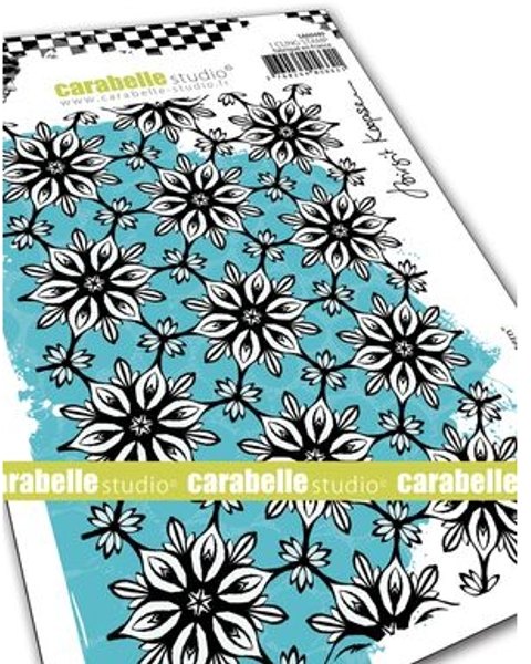 Carabelle Carabelle Studio - Rubber Stamps - A6 - Floral Pattern by Birgit Koopsen