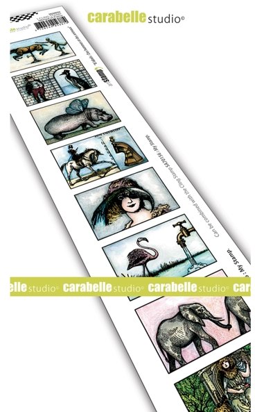Carabelle Carabelle Studio - Cling Stamp Edge : 8 labels : Des Hommes Et Des