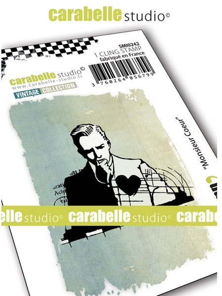 Carabelle Carabelle Studio - Cling Stamp Small : Monsieur Cœur by Alexi SMI0242