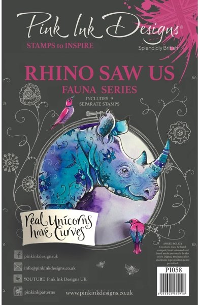 Pink Ink Pink Ink Design Clear Stamp - Rhino Saw Us