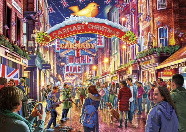 Gibsons Gibsons Carnaby Street London 500 Piece Jigsaw Puzzle Design By Steve Crisp New