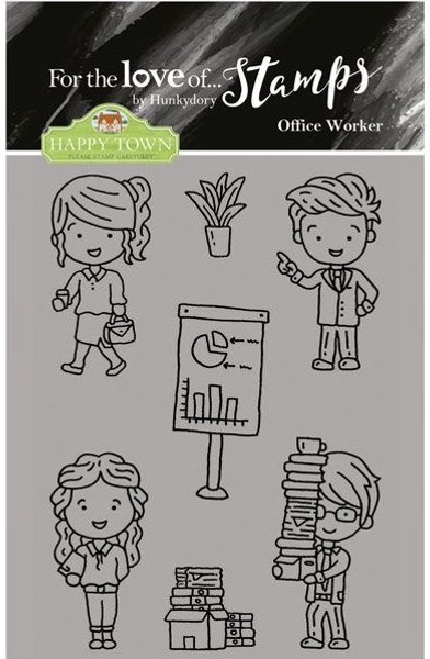 Hunkydory Hunkydory For the Love of Stamps - Happy Town - Office Worker
