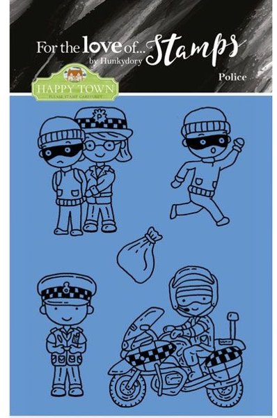 Hunkydory Hunkydory For the Love of Stamps - Happy Town - Police