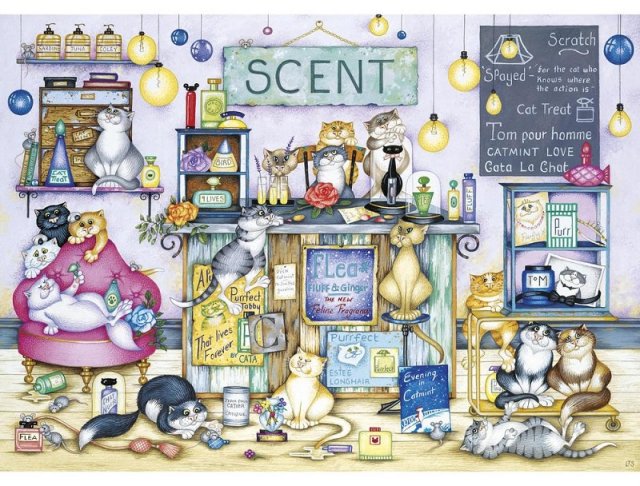 Gibsons Gibsons Scent 1000 Piece Cats Jigsaw Puzzle By Linda Jane Smith G6287
