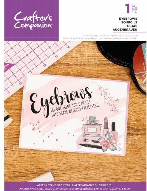 Crafter's Companion Crafter's Companion Quirky Sentiment Stamps - Eyebrows – 4 for £8.99