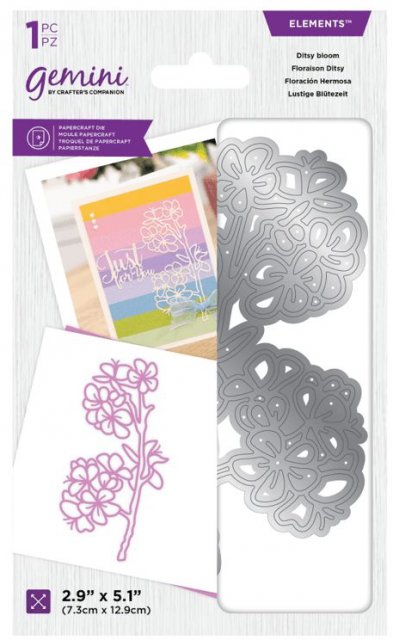 Crafter's Companion Gemini Layered Engraving Elements Die - Ditsy Bloom