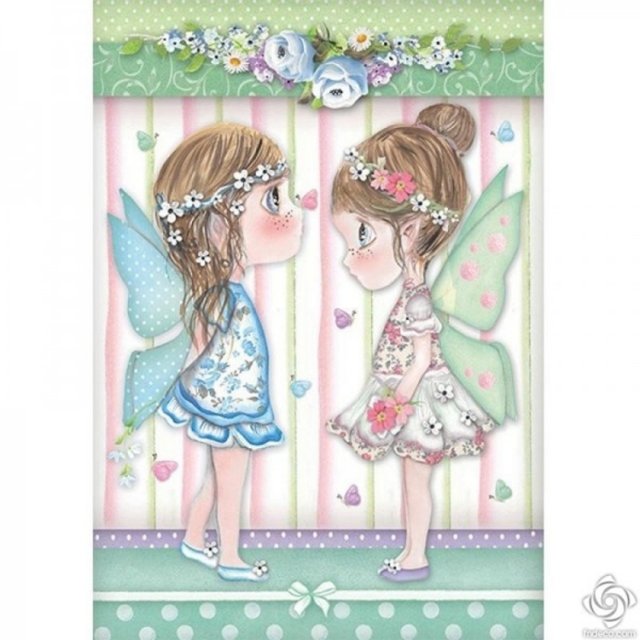 Stamperia Stamperia A4 Rice Paper - Fairies with Butterflies DFSA4413 - 4 for £9.99