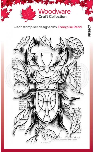 Woodware Woodware Clear Stamp - Stag Beetle 4 in x 6 in Clear Stamp