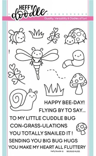 Heffy Doodle Heffy Doodle Stamp - Big Bug Hugs HFD110