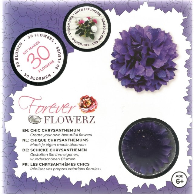Craft Buddy Craft Buddy Forever Flowerz Chic Chrysanthemum - Purple FF02PR - Makes 30 Flowers