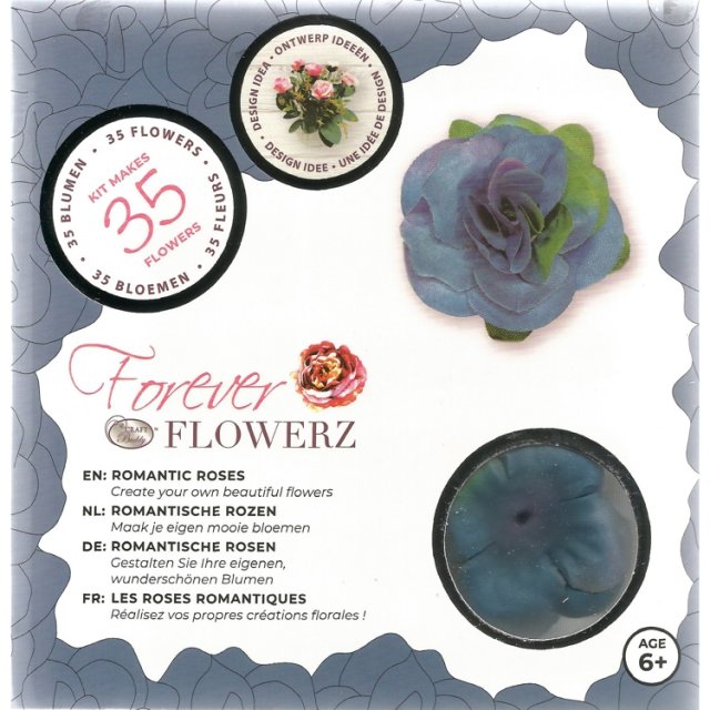 Craft Buddy Craft Buddy Forever Flowerz Romantic Roses - Blue FF05BL - Makes 35 Flowers