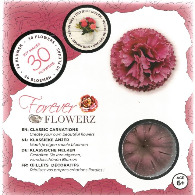 Craft Buddy Craft Buddy Forever Flowerz Classic Carnations - Mauve FF03MV - Makes 30 Flowers