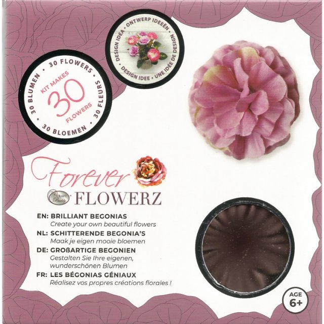 Craft Buddy Craft Buddy Forever Flowerz Brilliant Begonias - Lilac FF07LC - Makes 30 Flowers