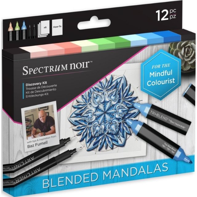 Crafter's Companion Spectrum Noir Discovery Kit - Blended Mandalas