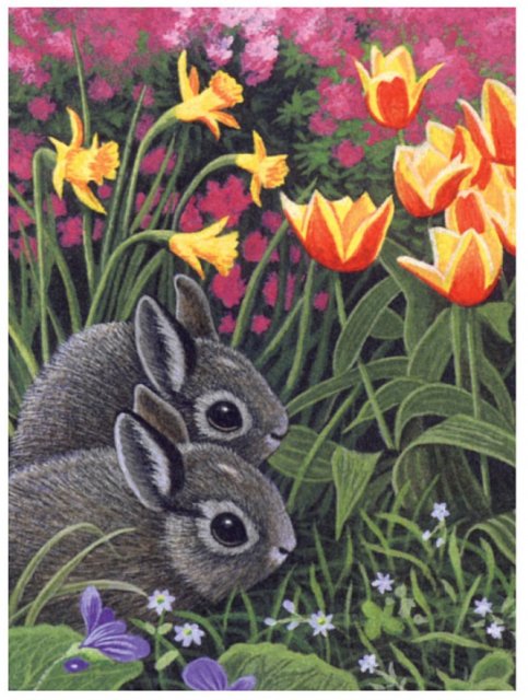 Royal & Langnickel Royal & Langnickel Painting By Numbers Spring Bunnies A4 Art Kit