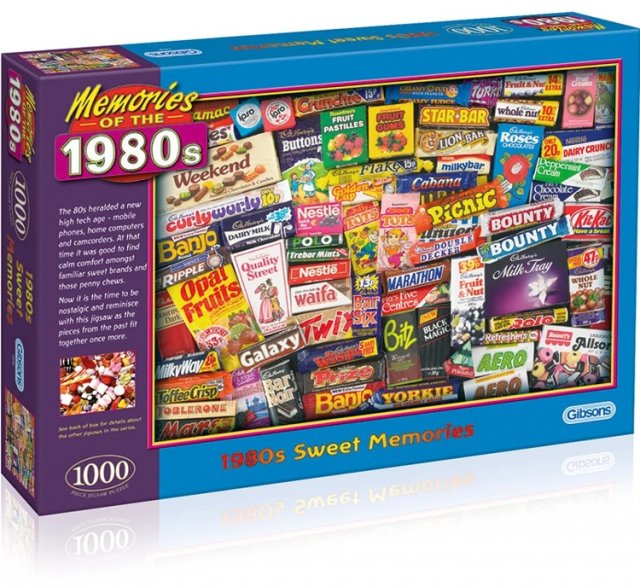 Gibsons Gibsons 1980s Sweet Memories 1000 Piece Jigsaw Puzzle G7030