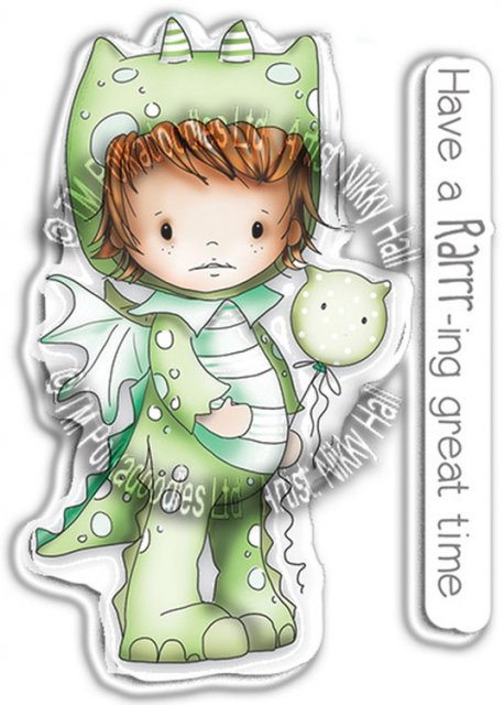 Polkadoodles Polkadoodles Little Dudes Dragon Dress Up Stamp PD7858
