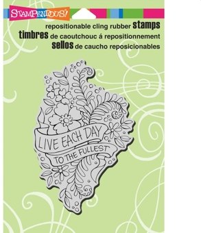 Stampendous Stampendous Live Each Day Cling Rubber Stamps