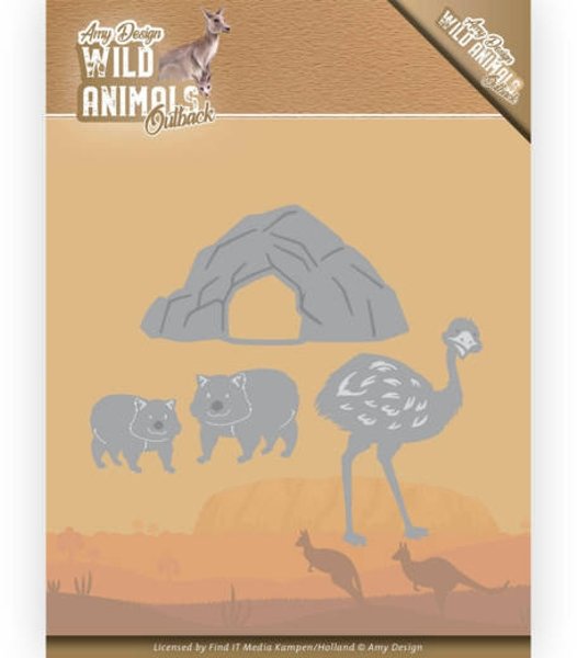 Amy Design Amy Design - Wild Animals Outback - Emu and Wombat Dies