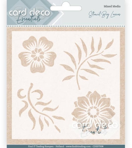 Card Deco Card Deco Essentials - Stencil Big Leaves