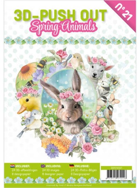 Find It Media 3D Pushout book 21 - Spring Animals