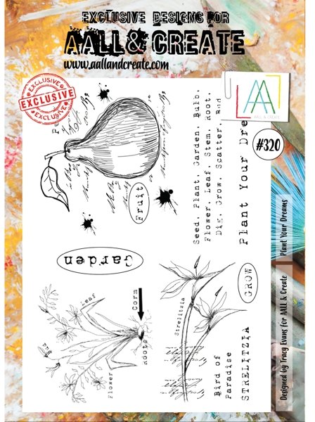 Aall & Create Aall & Create A4 Stamps #320 - Plant Your Dreams