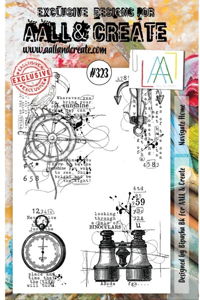 Aall & Create Aall & Create A5 Stamps #323 - Navigate Home