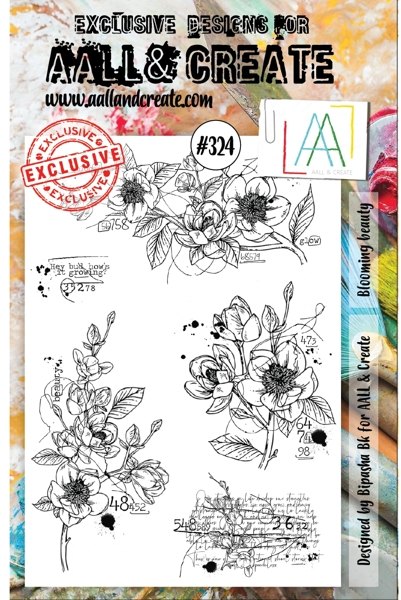 Aall & Create Aall & Create A5 Stamps #324 - Blooming Beauty