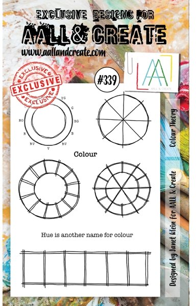 Aall & Create Aall & Create A6 Stamp #339 - Colour Theory