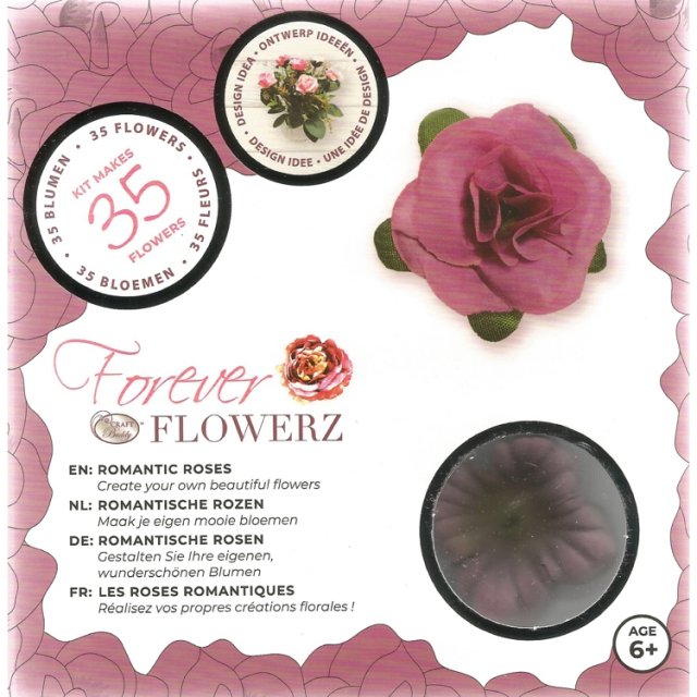 Craft Buddy Craft Buddy Forever Flowerz Romantic Roses - Mauve FF05MV - Makes 35 Flowers