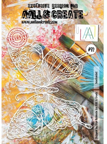 Aall & Create Aall & Create A4 Stencil #92 - Swallowtail