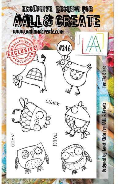 Aall & Create Aall & Create A6 Stamp #346 - For the Birds