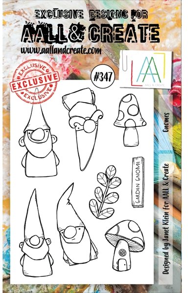 Aall & Create Aall & Create A6 Stamp #347 - Gnomes