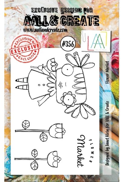 Aall & Create Aall & Create A7 Stamp #356 - Flower Market