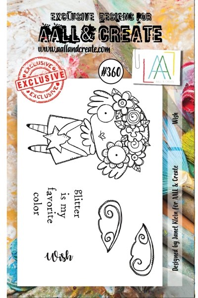 Aall & Create Aall & Create A7 Stamp #360 - Wish