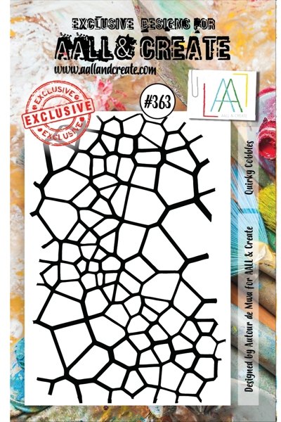 Aall & Create Aall & Create A7 Stamp #363 - Quirky Cobbles